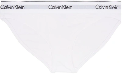 Shop Calvin Klein Underwear White Modern Cotton Bikini Briefs