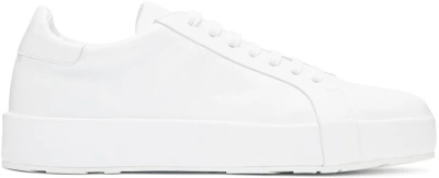 Shop Jil Sander White Eleonor Sneakers In 101 White