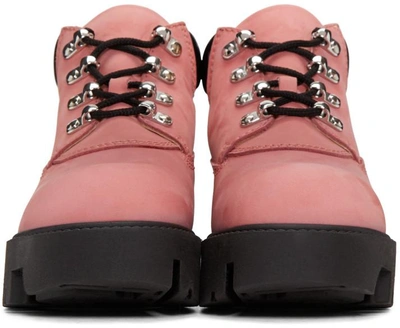 Shop Acne Studios Pink Tinne Hiking Boots