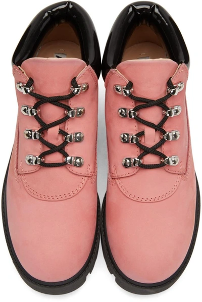 Shop Acne Studios Pink Tinne Hiking Boots