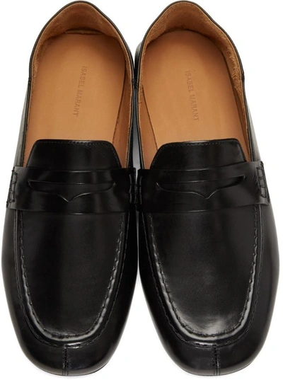 Shop Isabel Marant Black Fanzel Loafers In 01bk Black