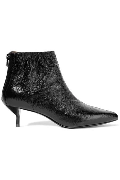 Shop 3.1 Phillip Lim / フィリップ リム Blitz Ruched Textured-leather Ankle Boots
