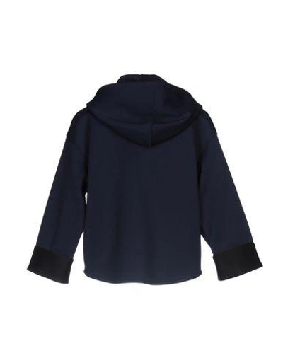 Shop Emporio Armani Hooded Sweatshirt In Dark Blue