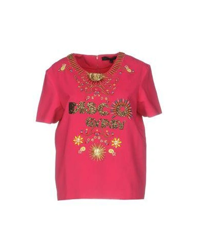 Shop Manish Arora Blouse In Fuchsia