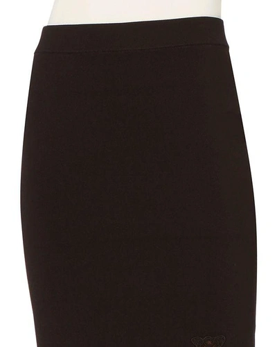 Shop Jonathan Simkhai Jonathan Sikhai Lace Appliquã© Knit Pencil Skirt Black