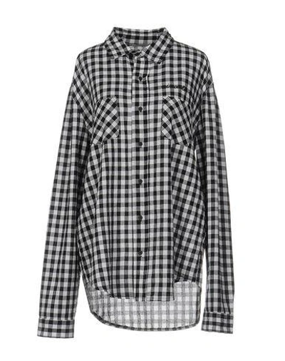 Happiness Checked Shirt In Black