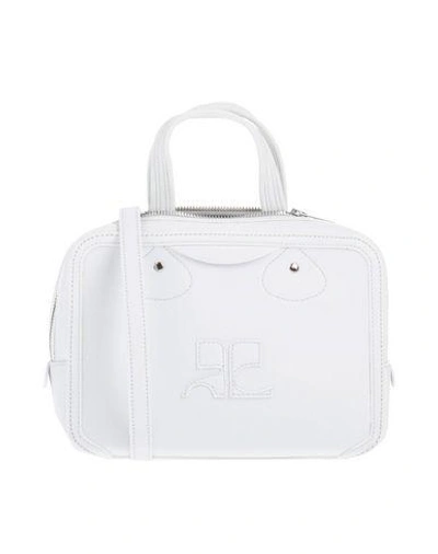 Shop Courrèges Handbag In White
