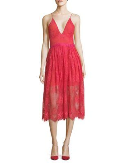 Free People Matchpoint Midi Dress In Pink Combo
