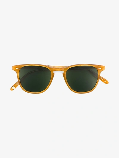 Shop Garrett Leight Brooks 47 Sunglasses In Brown