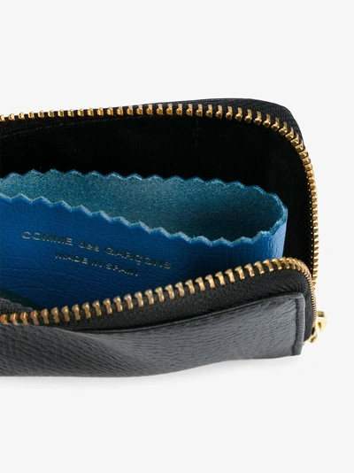 Shop Comme Des Garçons Black Grained Leather Wallet