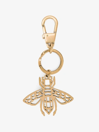 Shop Gucci Bee Embellished Keychain