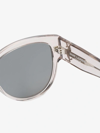 Shop Saint Laurent Eyewear 'bold 2' Sonnenbrille In Nude/neutrals