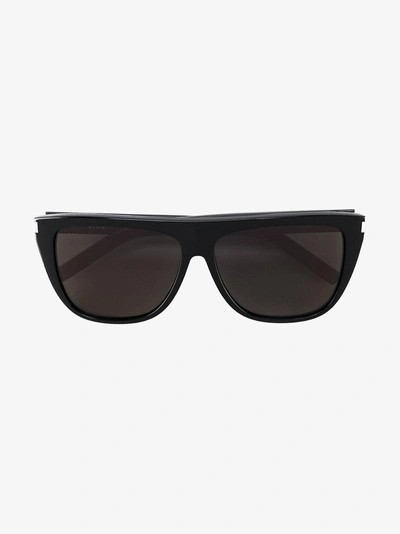 Shop Saint Laurent Eyewear Sl 1 Sunglasses In Black