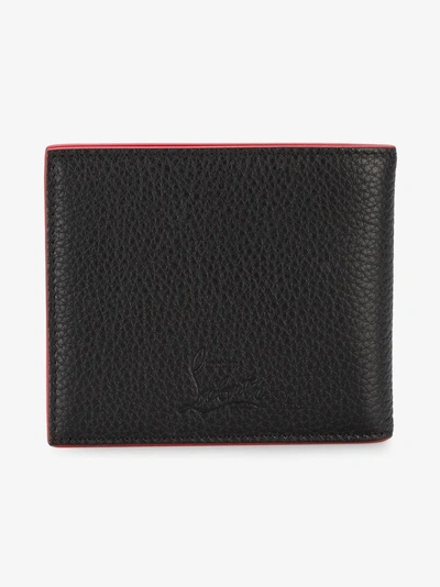 Shop Christian Louboutin Kaspero Spike Embellished Wallet In Black