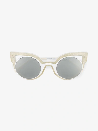 Shop Fendi Eyewear 'paradeyes' Sonnenbrille