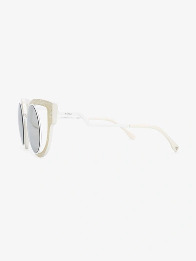 Shop Fendi Eyewear 'paradeyes' Sonnenbrille