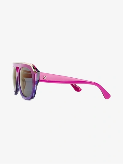 Shop Dax Gabler 'n°04' Sonnenbrille In Pink&purple