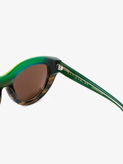 Shop Dax Gabler 'n°03' Sonnenbrille In Green