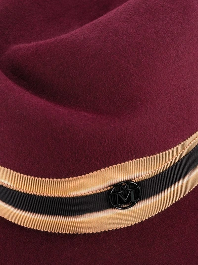 Shop Maison Michel 'virginie' Contrast Band Fedora Hat
