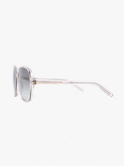 Shop Saint Laurent Eyewear Round Frame Sunglasses In Pink&purple