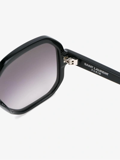Shop Saint Laurent Eyewear 'new Wave Sl 132' Sonnenbrille In Black