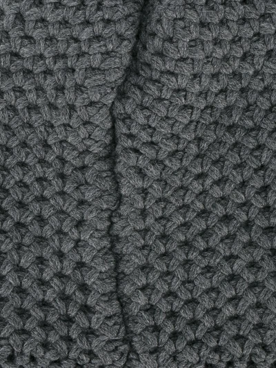 Shop Inverni Chunky Wool Knit Beanie In Grey