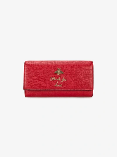 Shop Gucci Blind For Love Wallet In White