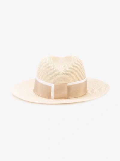 Shop Maison Michel Henrietta Fedora Hat In Neutrals