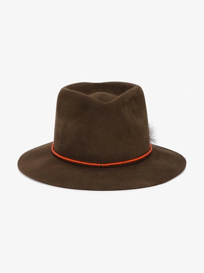 Shop Nick Fouquet Brown La Mort Hat