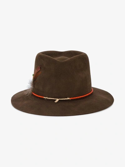 Shop Nick Fouquet Brown La Mort Hat