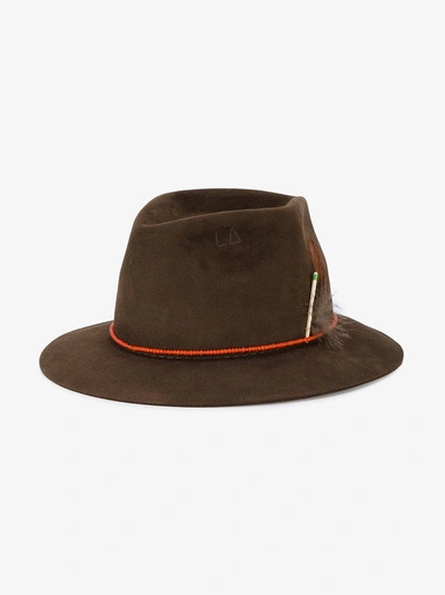 Shop Nick Fouquet Brown La Mort Hat