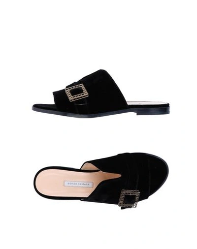 Bionda Castana 'hanne' Sandals In Black