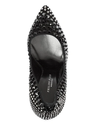 Shop Philipp Plein Boots Lo-heels Low "aisha" In Black/light Gold