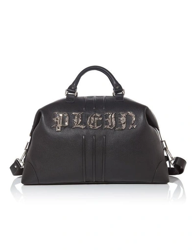 Shop Philipp Plein Medium Travel Bag "on The Road"