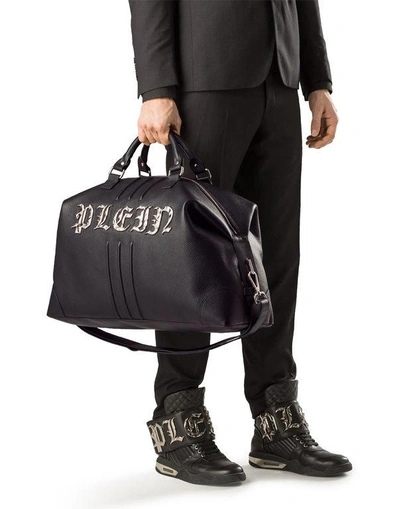 Shop Philipp Plein Medium Travel Bag "on The Road"