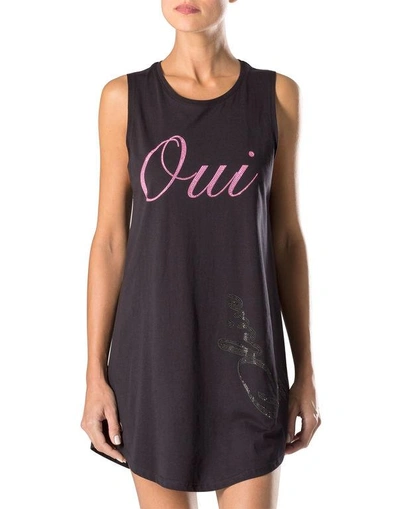 Shop Philipp Plein T-shirt Dress "oui"