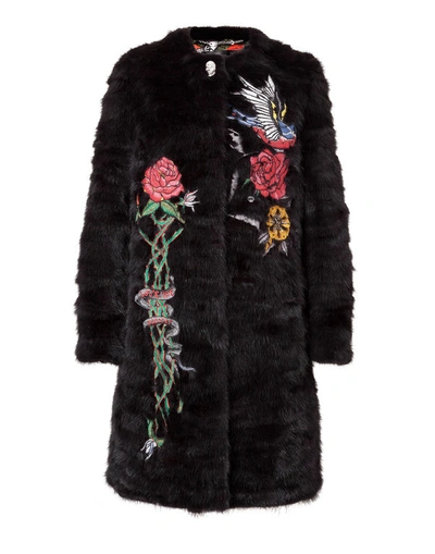 Philipp Plein Fur Coat Long "angus"