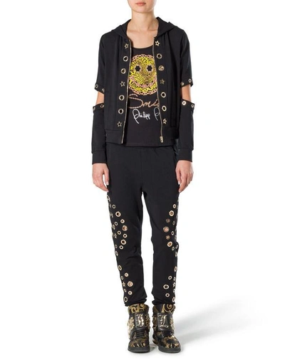 Shop Philipp Plein Jogging Trousers "eyelets"