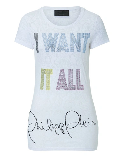 Philipp Plein T-shirt Round Neck Ss "queenie"