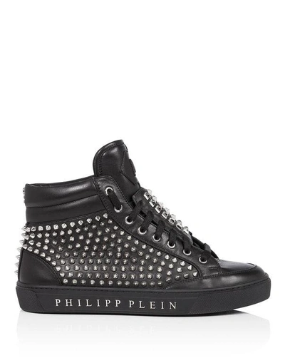 Shop Philipp Plein Mid-top Sneakers "fast Car"