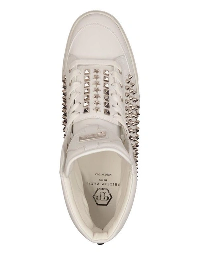 Shop Philipp Plein Mid-top Sneakers "fast Car"