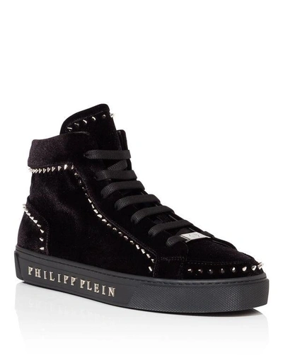 Shop Philipp Plein Mid-top Sneakers "rose"