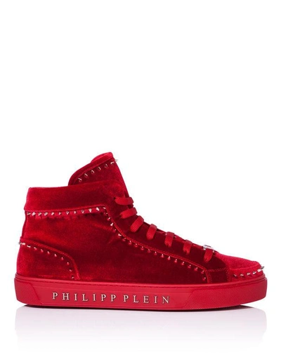 Shop Philipp Plein Mid-top Sneakers "rose"