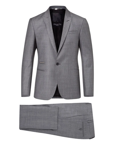 Philipp Plein Suit Diamond Cut "obvious" In Grey