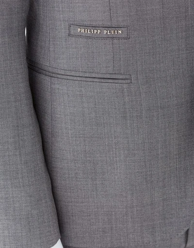 Shop Philipp Plein Suit Diamond Cut "obvious" In Grey