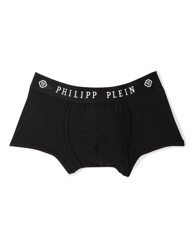 Philipp Plein Boxer Medium "tex" In Black