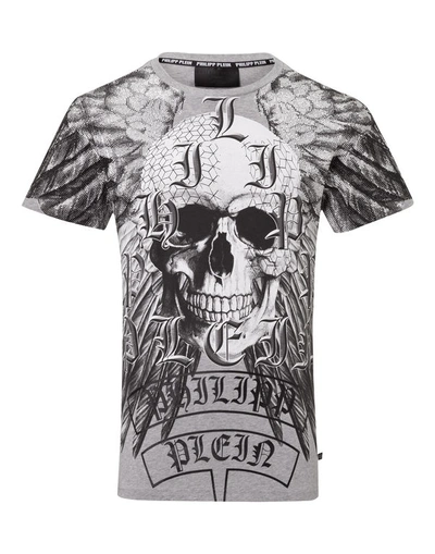 Shop Philipp Plein T-shirt Round Neck Ss "kumare Hotfix"