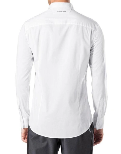 Shop Philipp Plein Shirt Platinum Cut Ls "carter"