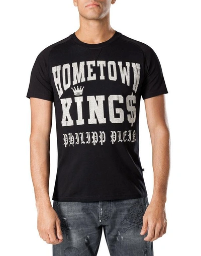 Shop Philipp Plein T-shirt Round Neck Ss "kujira"