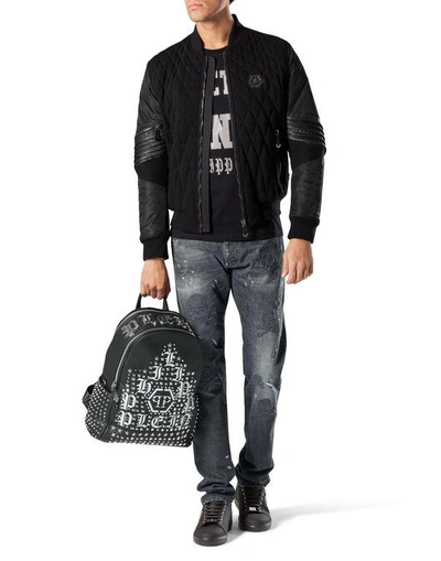 Shop Philipp Plein T-shirt Round Neck Ss "kujira"